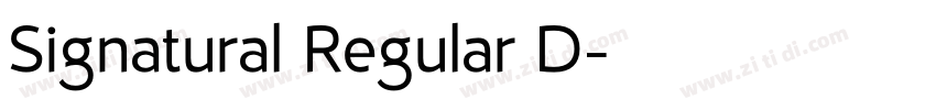 Signatural Regular D字体转换